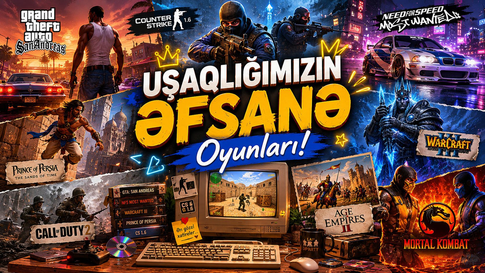 Uşaqlığımızın Əfsanə Oyunları – Unudulmaz Klassiklər və Retro Oyunlar