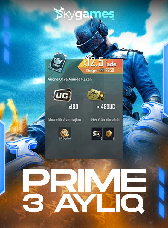 PUBG Mobile Prime 3 Aylıq