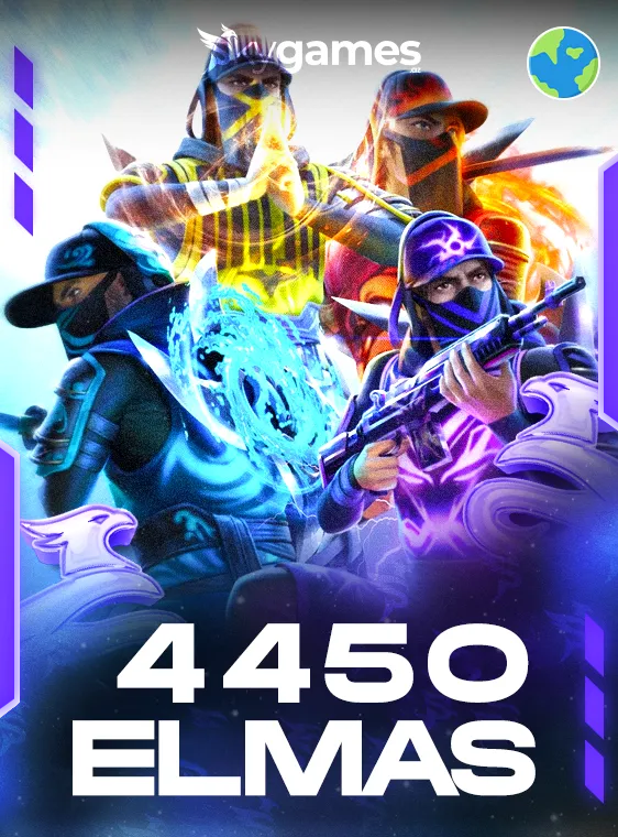 Free Fire 4450 Elmas Qlobal